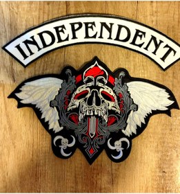 Resim Özden Nakış Motorcu Büyük boy sırt patch takım 