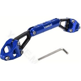 Resim Xuweiwei Blue Scrambler 22mm Alüminyum Alaşım Çapraz Bar Braketi Ducati Scrambler 800 400 1100 Icon Desert Sled Motor Tutma Denge Barı 