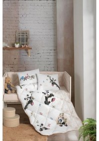 Resim Clasy Ranforce Bebek Uyku Seti Panda V1 Bej 