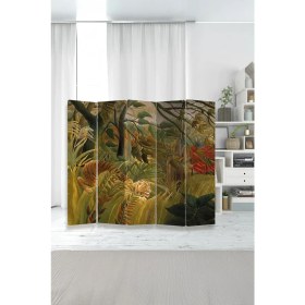 Resim Artavessa Dekoratif 5 Kanatlı Dijital Baskılı Kanvas Paravan - Seperatör - 200X180 cm - Model 5 