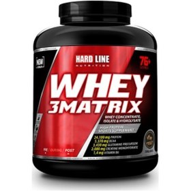 Resim Hardline Whey 3 Matrix 2300 Gr 76 Servis Protein Tozu (334352946) 