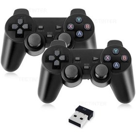 Resim 2pc-2 Adet 2.4ghz Kablosuz Gamepad Ps3 Oyun Denetleyicisi İçin Usb Joystick Pc Android Tv İçin Controle Pc Kutusu Oyun Kutusu 