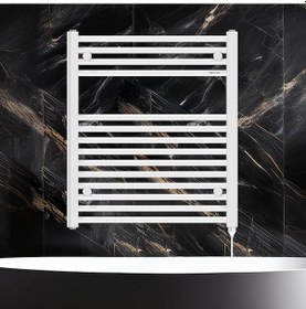 Resim 688x600mm 500w Elektrikli Karbon Çelik Havlupan Alya Beyaz 