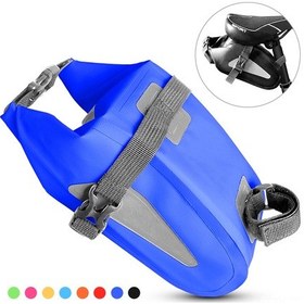 Resim Dianziye Süperdayanıklı Pvc Bisiklet Arka Çantası - Tam Su Geçirmez, Geniş Depolama Alanı, Günlük Kullanım Ve Kısa Seyahatler İçin Koyu Mavi Çok Renkli 