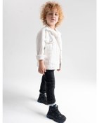 Resim Mnpc Erkek Çocuk Siyah Hakiki Deri Anatomik Günlük Bot 25k4b110672 Siyah 