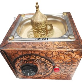 Resim Osmanlı Bakır Kumda Kahve Makinesi, Türk Kahvesi Makinası 
