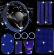 Resim Vkemall "11 Parçalı Lüks Araç İç Aksesuar Seti - Elmas Kaplama Ve Şık Tasarım" 