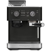 Resim Kitchenaid Yarı Otomatik Öğütücülü Espresso Makinesi - 5KES6551 Cast Iron Black 