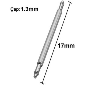 Resim Koodmax 30 Adet Paslanmaz Çelik Yaylı Kol Saati Kordon Pimi Susta - 1.3mm 17mm 