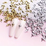 Resim 100 Büyük Üç Boyutlu Metal Cıvata Tasarımı, Yıldız Şeklinde Üzüm Sanatı İçin, Minimalist Üzüm Dekorasyonu İçin Popüler DIY Aksesuarları, Japon ve Kore Stillerinde. 