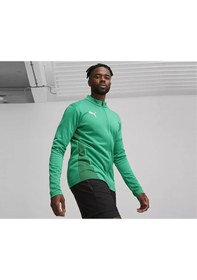Resim Puma Teamgoal Training Jacket Erkek Futbol Kamp Eşofman Üstü 65863305 Yeşil Yeşil 