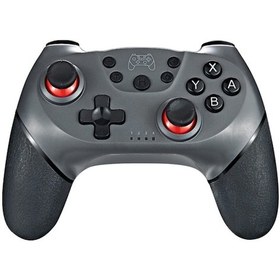 Resim Leezsingkablosuz Bt Oyun Joystick Kontrol Cihazı Gamepad 6 Eksenli Saplı Ergonomik Gamepad Switch/switch Lite Host Gri İle Uyumlu 
