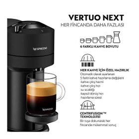 Resim Nespresso Vertuo Next Kapsül Kahve Makinesi Siyah 