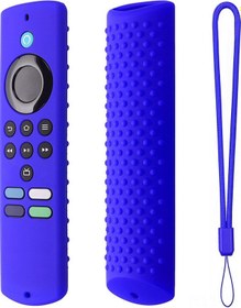 Resim Jeemson 2021 Amazon Fire Tv Stick Lite Kumanda Silikon Korumalı Kapak - Mavi Set - Dayanıklı Korumalı 