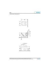 Resim Serel Rita 52 cm Kanalsız Asma Klozet Kapak Hariç RT26ADS110H 