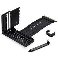 Resim Lian Li O11D EVO PCIe Gen 4.0x16 Riser Kablolu Siyah Dikey Ekran Kartı Tutucu Kiti 