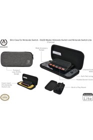 Resim Nintendo Switch Taşıma Çantası Slim Lisanslı OLED Lite Uyumlu 