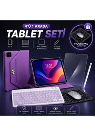 Resim Len Tab M11 Tb330fu Uyumlu 4 Lü Tablet Seti Klavye + Kılıf + Kalem 