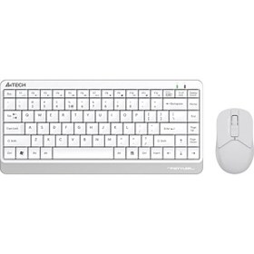 Resim A4-Tech FG112 2.4 FN-MM Beyaz Q Beyaz Mini Klavye ve Mouse Seti A4-Tech