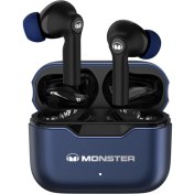 Resim Unband Monster XKT02 Bluetooth Kablosuz Kulaklık Stereo Ses Düşük Gecikme Koşu Koşu Için Spor Kulak Içi Kulaklık - Mavi (Yurt Dışından) 