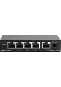 Resim Ruijie Reyee RG ES105GD 5 Port Gigabit Tak Calıştır Metal Kasa Switch 