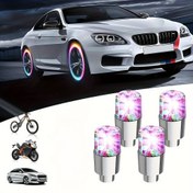 Resim 2 Adet Renkli Spinner Bisiklet Tekerlek Işıkları - Kolay Kurulum, Dayanıklı PVC, Otomobil Motosiklet Elektrikli Bisiklet Valf Lambası Tekerlek Göbek Süsleme Işığı 