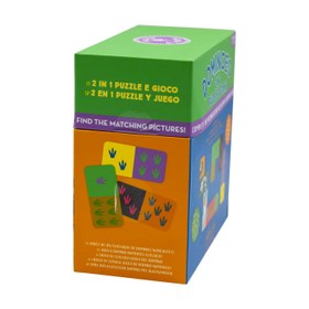 Resim Floss & Rock Çift Taraflı Domino Kartları - Dino - 2 YAŞ VE ÜZERİ 