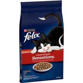 Resim Felix Sensations Sığır Etli Yetişkin Kuru Kedi Maması 7.5 Kg 
