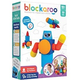 Resim Blockaroo 10 Parça Manyetik Foam Blocks Small Robot 