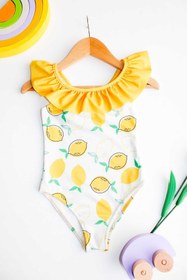 Resim My Kids Wear Çapraz Fırfır Askılı Kız Çocuk Mayo 