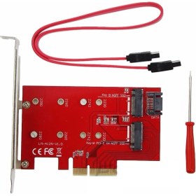 Resim Alfais 4481 Ngff M.2 B+M Key SSD To Pcı-E Kart 4x Ekran Kartı Çevirici Dönüştürücü 