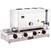 Resim Işıkgaz Silverinox 85 Lik Lpg Tüplü 60 Litre 4 Demlikli Çay Kazan 