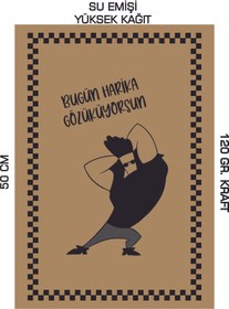 Resim duha trend 35x50 120 Gr. Kraft Kağıt Oto Paspası Jony Bravo 50 Adet 