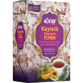 Resim Çınar Kayısılı Biberiyeli Karışık Bitki Çayı 45 Süzen Poşet 