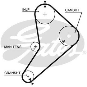 Resim TRIGER KAYISI (123x254) FORD TRANSIT 2.4D 8V (74 85) CT663 