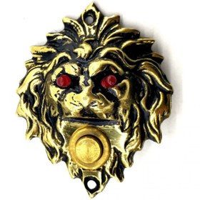 Resim Skygo BFS Antika Tarz Dekoratif Pirinç Kapı Zili - 100x78 Mm, Antik, Led Işıklı 