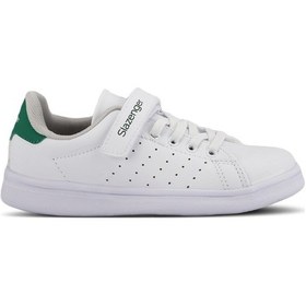 Resim Slazenger PIANO I Çocuk Cırt Cırtlı Beyaz / Yeşil Günlük Spor Ayakkabısı 