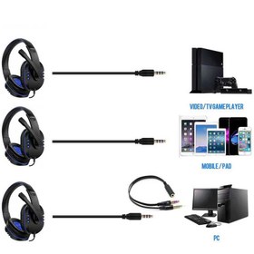 Resim Zore Yes Plus GM-111 Oyuncu Kulaklığı 3.5mm - Siyah-Mavi 