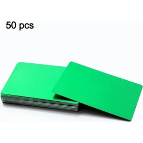 Resim Mingjin Shop 1 Yeşil Stil 86 mm x 54 mm x 0,2 mm Metal Kartvizitler Alüminyum Alaşımlı Boşluklar Kartı Müşteri Için Lazer Gravür Dıy Hediye Cardolors Isteğe Bağlı (Yurt Dışından) 