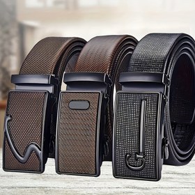 Resim İş ve İşadamı için Metal Otomatik Tokalı Kemer 