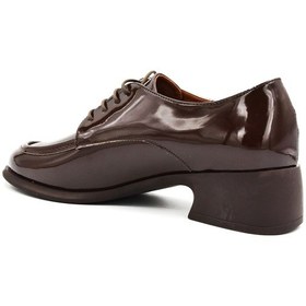 Resim Beyaz Park Moda Termo Kaymaz Taban Bağcıklı Günlük Kadın Ayakkabı Kahve Kahve 