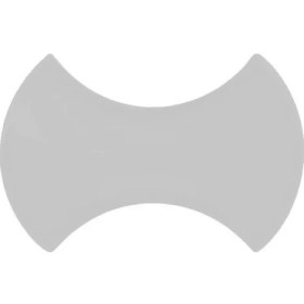 Resim Armada Çini 12x20 cm Kemik Beyaz Şekilli Seramik 