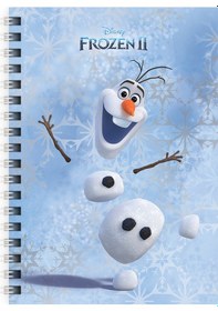 Resim Frozen Iı Metalize A6 80 Yaprak Çizgili Karton Kapak Bloknot 