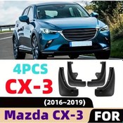 Resim Tongdashop Mazda Cx-3 2016-2018 Tpe Çamurluk Seti Siyah Su Geçirmez Koruma 