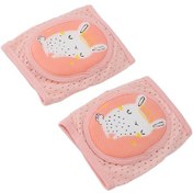 Resim Hangfox Çocuklar İçin Pembe Tavşan Desenli Yumuşak Sponge Döşemeli Diz Koruyucu - Sürtünmeye Dayanıklı, Soluklu, Öğrenirken Yürürken Ve Sürüklenirken Korumak İçin 