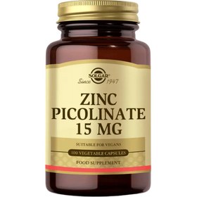 Resim SOLGAR Zinc Picolinate 15mg 100 Kapsül 