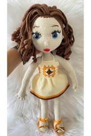 Resim Renklere Dokunarak Amigurumi Iki Elbiseli Pınar Bebek 