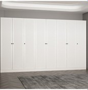 Resim Minar Kale 210 Cm 8 Kapaklı 4b Raf Portmanto Byz Mbr Panjur Byz 