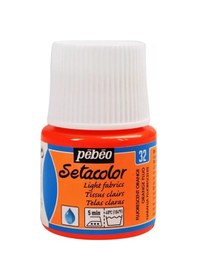 Resim Setacolor Light Fabric Fluorescent Fosforlu Kumaş Boyası 32 Orange No Color 