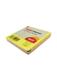 Resim Noki Memo Stick Notes 75x75 Mm Küp Neon Yapışkanlı Not Kağıdı 100 Yaprak 12042 